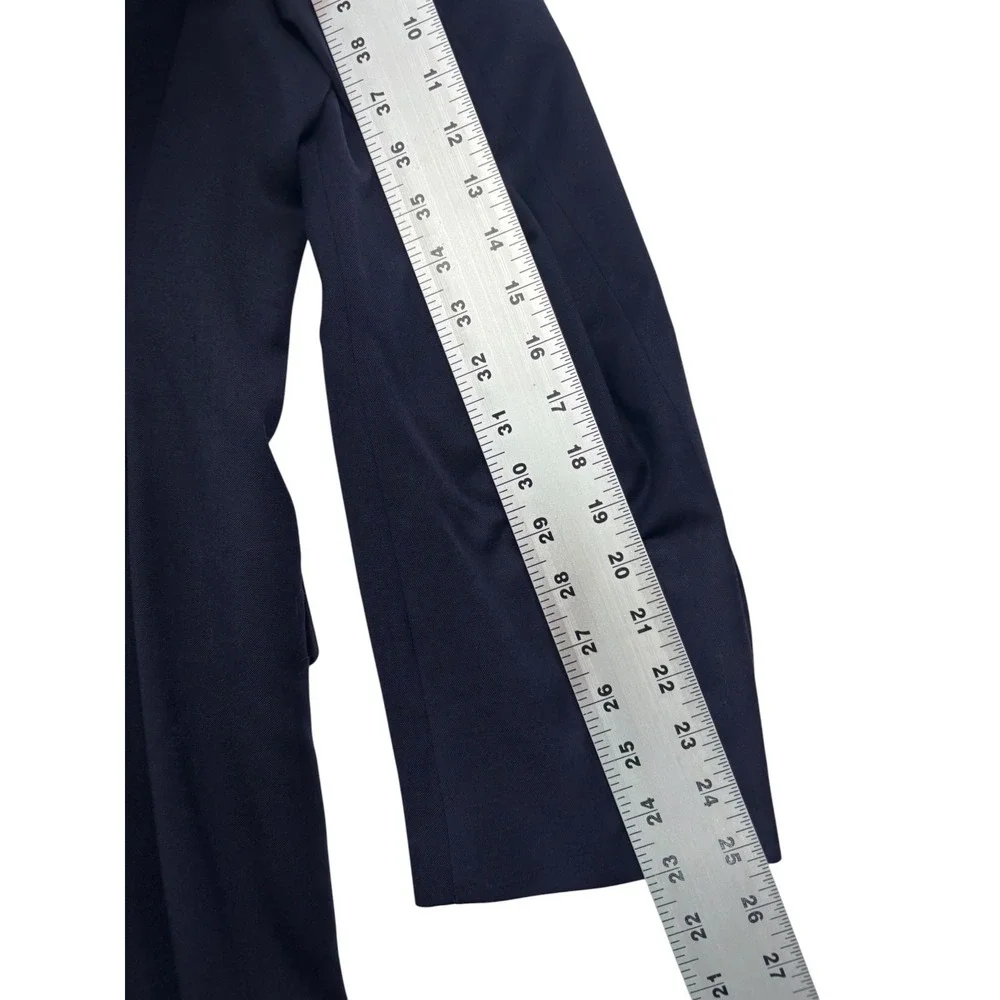 Jos A Bank 46R 40x30 Navy Blue 2pc Pant Suit Wool Tailored Fit Flat Front Modern